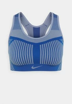 Nike Performance FLYKNIT BRA - High Support Sports Bra - Ashen Slate/court Blue