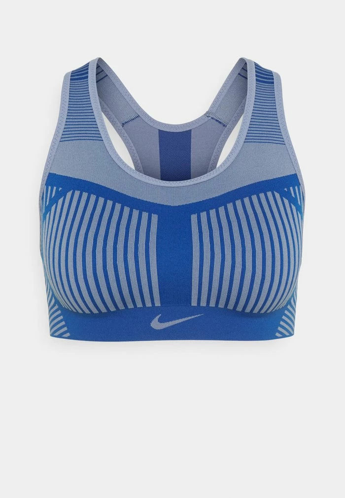 Nike Performance FLYKNIT BRA - High Support Sports Bra - Ashen Slate/court Blue 1 Nike Performance FLYKNIT BRA - High Support Sports Bra - Ashen Slate/court Blue