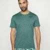 Nike Performance STATIC - Sports T-shirt - Armory Navy/light Menta Heather/black