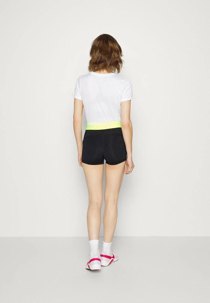 Nike Performance 365 SHORT - Leggings - Black/yellow 3 Nike Performance 365 SHORT - Leggings - Black/yellow - Image 3