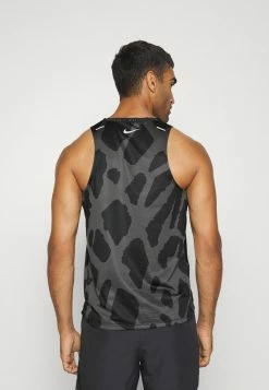 Nike Performance RISE TANK - Top - Black/silver -Nike Performance store 1549f21bc1c74f73b1f9b6040a5e1f96