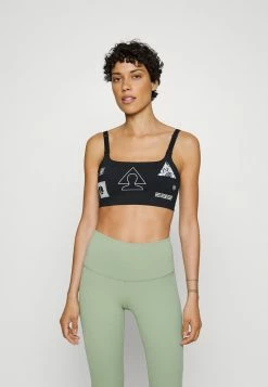 Nike Performance INDY BRA - Light Support Sports Bra - Black/sail/iron Grey