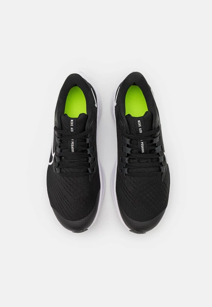 Nike Performance AIR ZOOM PEGASUS 38 GS UNISEX - Competition Running Shoes - Black/white/anthracite/volt 4 Nike Performance AIR ZOOM PEGASUS 38 GS UNISEX - Competition Running Shoes - Black/white/anthracite/volt - Image 4