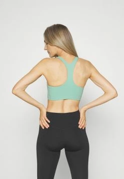 Nike Performance ALATE CURVE BRA - Medium Support Sports Bra - Enamel Green/grey Fog -Nike Performance store 16299927b62d403e90cfd9dfdeaa8d65