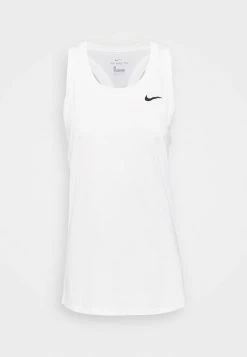Nike Performance RACEBACK TANK - Sports T-shirt - White/black -Nike Performance store 17b5c9a0c28a4e85b851a0b99dda735d