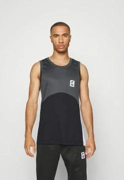 Nike Performance DRY FIT STARTING - Top - Dark Smoke Grey/black/white