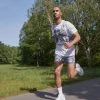 Nike Performance TRAIL - Sports Shorts - Ashen Slate/mystic Navy/orange Trance