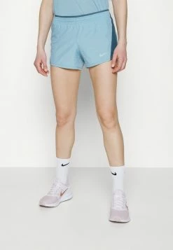 Nike Performance 10K SHORT - Sports Shorts - Worn Blue/ash Green/worn Blue/wolf Grey