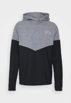 Nike Performance HOOD - Long Sleeved Top - Black/pure -Nike Performance store 1996311057de43a7b069f101d87e264e