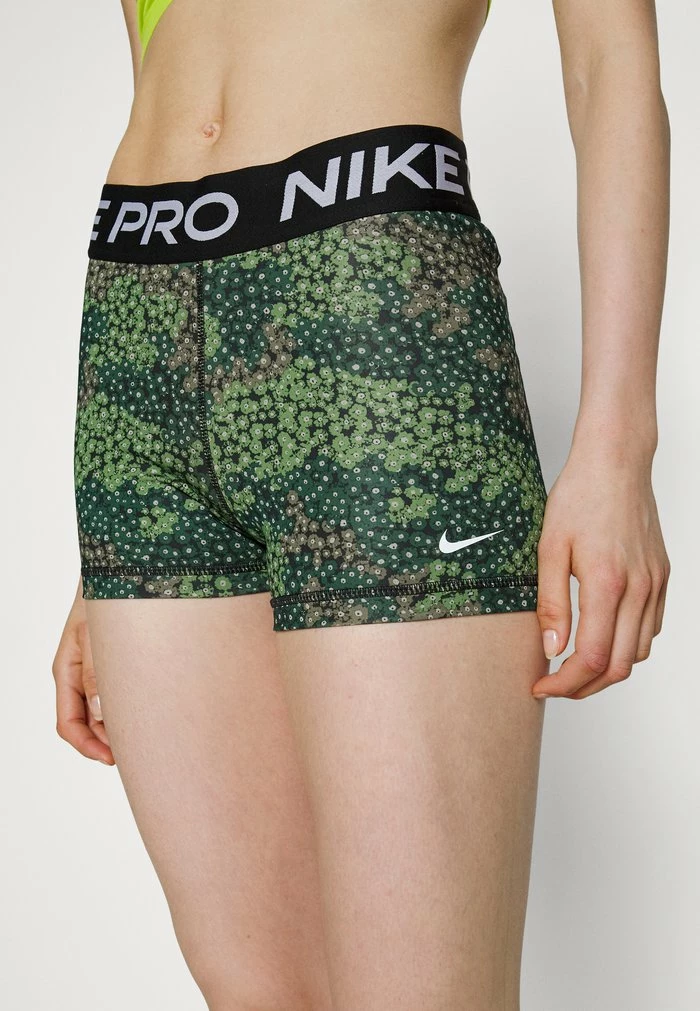 Nike Performance SHORT - Leggings - Treeline/black/white 5 Nike Performance SHORT - Leggings - Treeline/black/white - Image 5