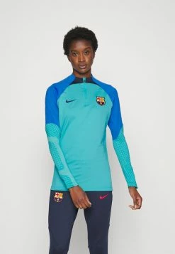Nike Performance FC BARCELONA STRIKE DRILL TOP - Club Wear - Oracle Aqua/signal Blue/obsidian