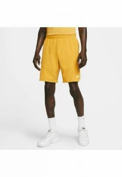 Nike Performance ADVANTAGE SHORT - Sports Shorts - Yellow Ochre Black White