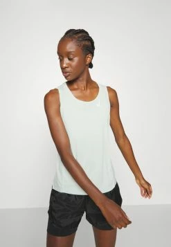 Nike Performance RACE SINGLET - Top - Barely Green/silver