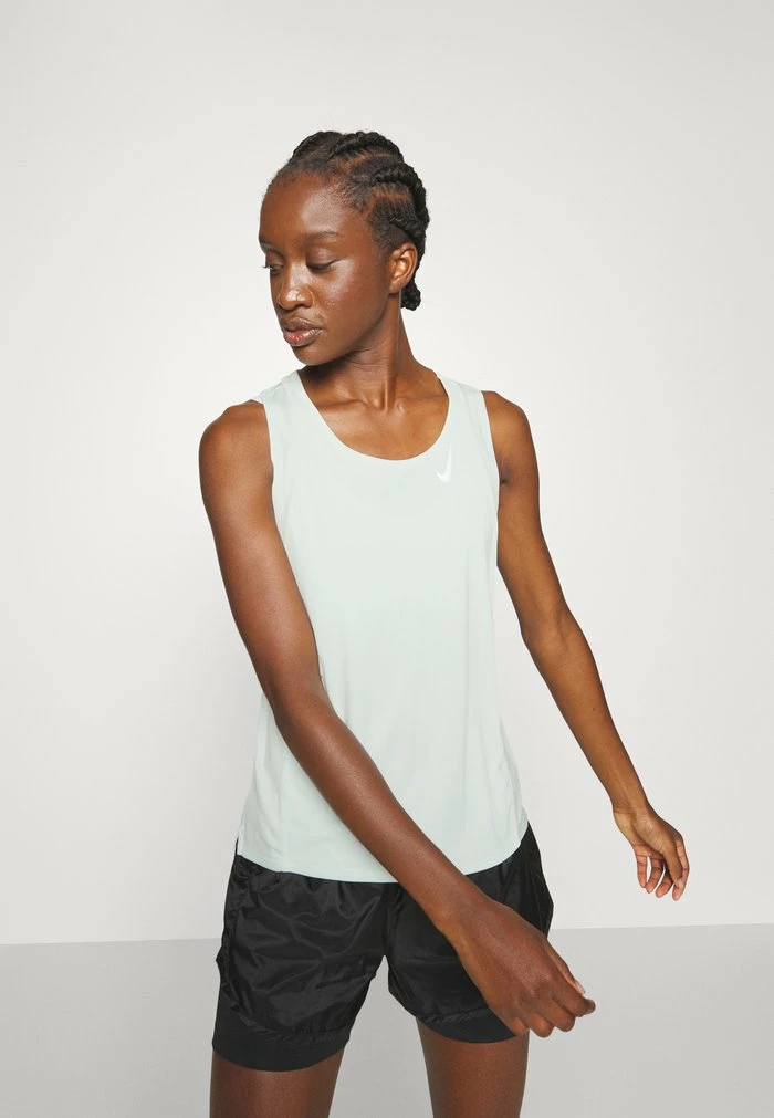 Nike Performance RACE SINGLET - Top - Barely Green/silver 1 Nike Performance RACE SINGLET - Top - Barely Green/silver