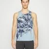 Nike Performance TRAIL RISE TANK - Top - Celestine Blue/orange Trance