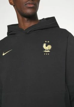 Nike Performance FRANCE FFF TRAVEL HOODIE - National Team Wear - Black/metallic Gold -Nike Performance store 1b47e8b97759485d9a8693d51af407d8
