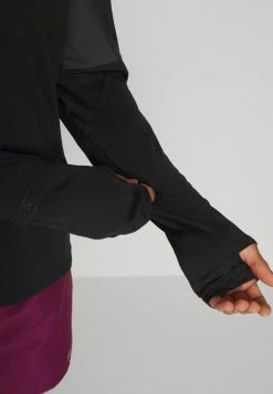 Nike Performance TRAIL HOODIE - Long Sleeved Top - Black/smoke Grey -Nike Performance store 1c6b3312a97f44f390b76679c7fc3ac7