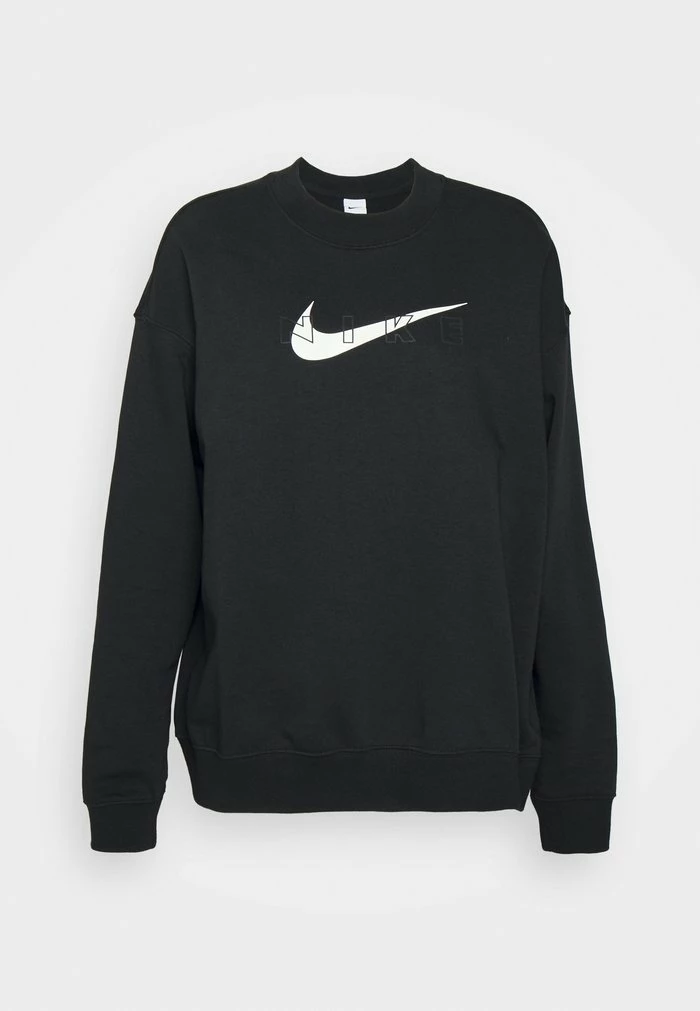 Nike Performance CREW - Sweatshirt - Black/white 5 Nike Performance CREW - Sweatshirt - Black/white - Image 5