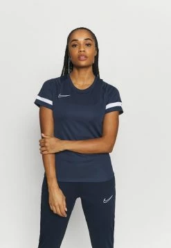 Nike Performance ACADEMY - Sports T-shirt - Obsidian/white