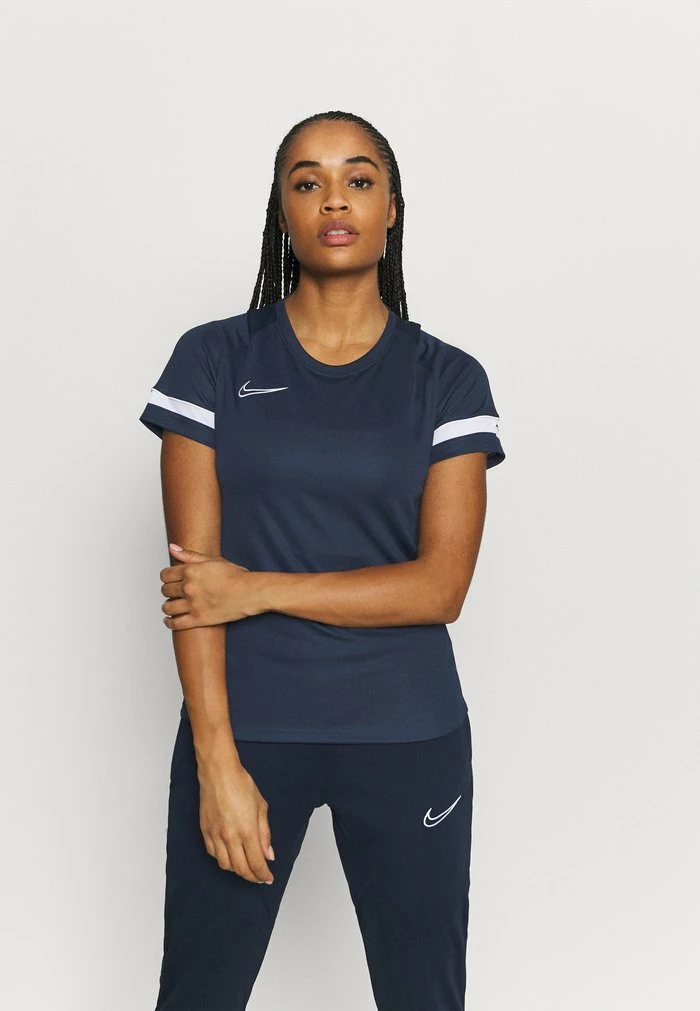 Nike Performance ACADEMY - Sports T-shirt - Obsidian/white 1 Nike Performance ACADEMY - Sports T-shirt - Obsidian/white