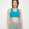 Nike Performance BAND BRA - Light Support Sports Bra - Laser Blue/laser Blue/white