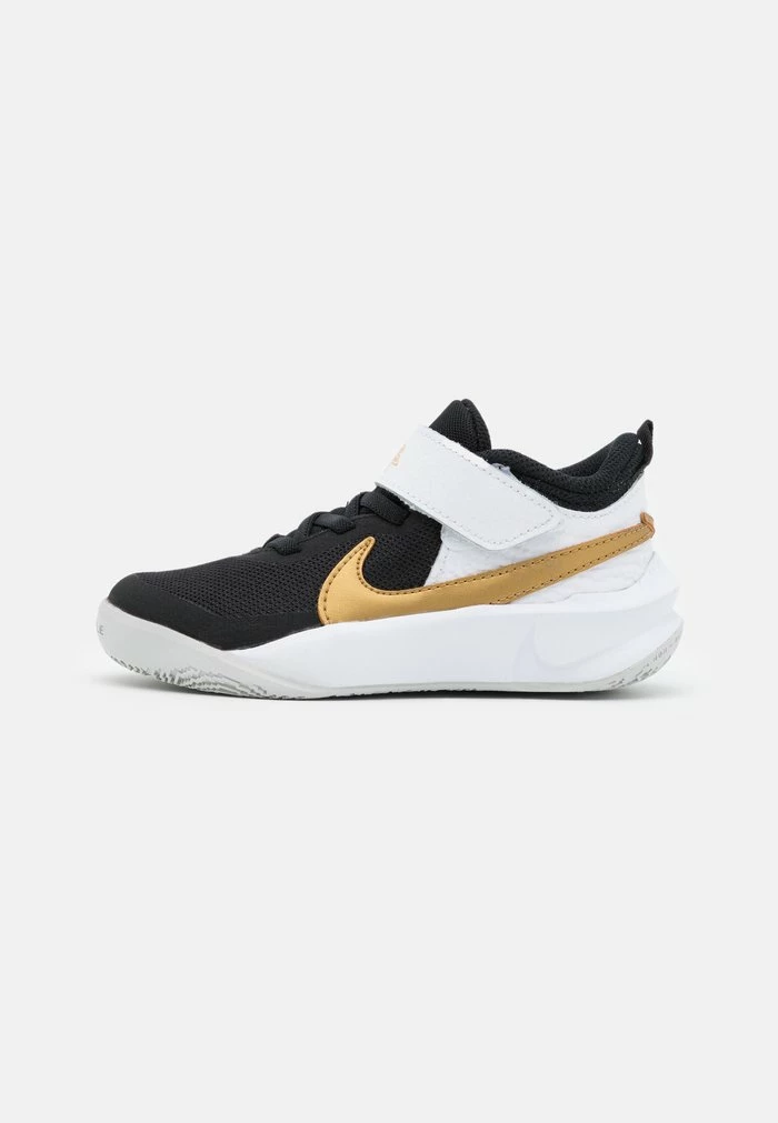 Nike Performance TEAM HUSTLE D 10 UNISEX - Basketball Shoes - Black/metallic Gold/white/photon Dust 1 Nike Performance TEAM HUSTLE D 10 UNISEX - Basketball Shoes - Black/metallic Gold/white/photon Dust