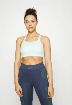 Nike Performance LUXE BRA - Medium Support Sports Bra - Mint Foam/grey Fog