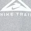 Nike Performance TRAIL TANK - Sports T-shirt - Dark Grey Heather/white