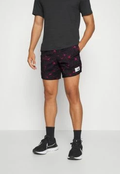Nike Performance STRIDE DYE - Shorts - Black/(pink Foam)