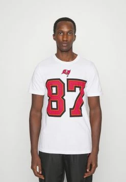 Nike Performance NFL ROB GRONKOWSKI 87 TAMPA BAY BUCCANEERS MENS NAME & NUMBER - Zip-up Sweatshirt - White