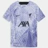 Nike Performance LIVERPOOL PREMATCH AWAY UNISEX - Football Shirt - Pure Violet/purple Dawn/black