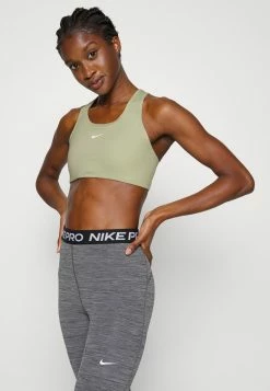 Nike Performance Medium Support Sports Bra - Olive Aura