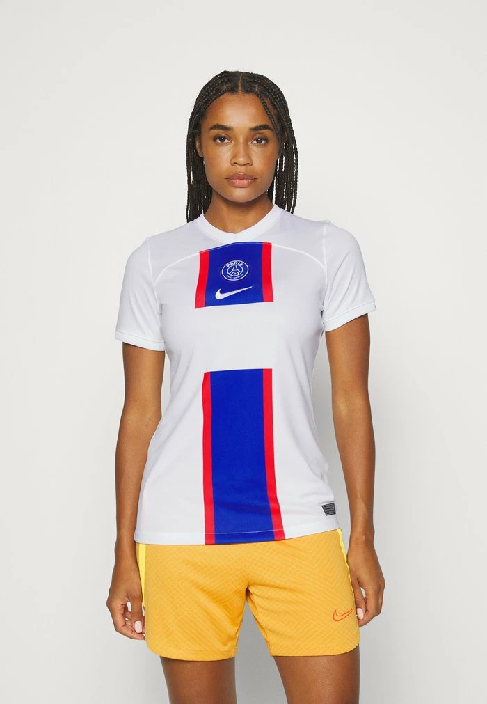 Nike Performance PARIS ST GERMAIN STADIUM THIRD - Football Shirt - White/old Royal 1 Nike Performance PARIS ST GERMAIN STADIUM THIRD - Football Shirt - White/old Royal