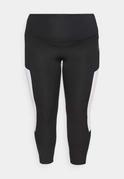 Nike Performance AIR PLUS - Leggings - Black/white -Nike Performance store 22fcf4bfb8894d3c821a9b5068fa140a