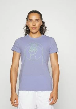 Nike Performance DRY FIT TEE FLY - Print T-shirt - Light Thistle