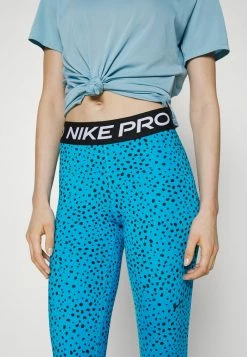 Nike Performance CROP - Leggings - Laser Blue/black -Nike Performance store 250d8a1ca2d54458846e4c6f9e1dd951