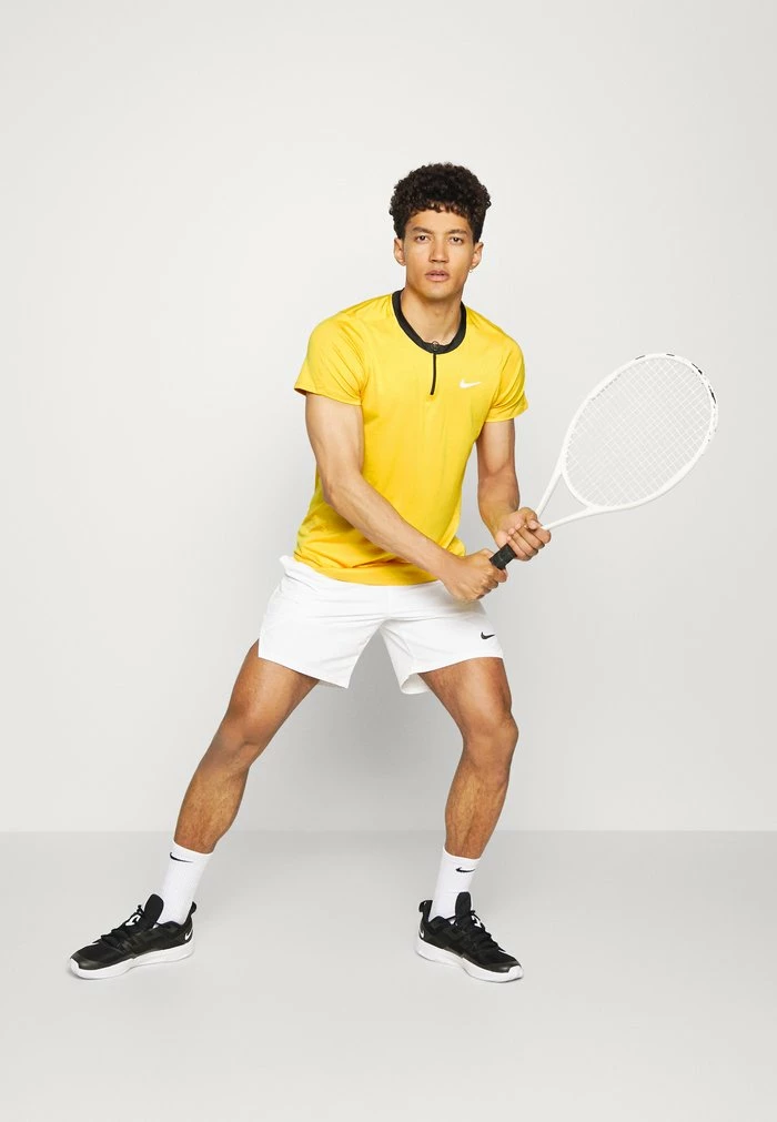 Nike Performance ADVANTAGE - Sports T-shirt - Yellow Ochre/black/white 2 Nike Performance ADVANTAGE - Sports T-shirt - Yellow Ochre/black/white - Image 2