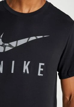 Nike Performance TEE RUN DIVISION - Sports T-shirt - Black -Nike Performance store 258a7169220f41219f8a7648052dc0fe