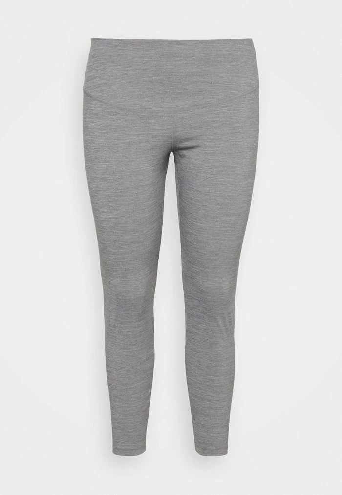 Nike Performance ONE PLUS - Leggings - Iron Grey/white 1 Nike Performance ONE PLUS - Leggings - Iron Grey/white