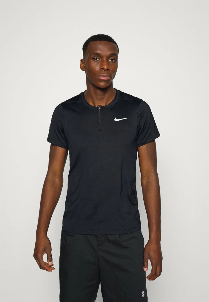 Nike Performance ADVANTAGE - Sports T-shirt - Black/white 1 Nike Performance ADVANTAGE - Sports T-shirt - Black/white