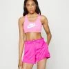 Nike Performance FUTURA - Medium Support Sports Bra - Pinksicle/white