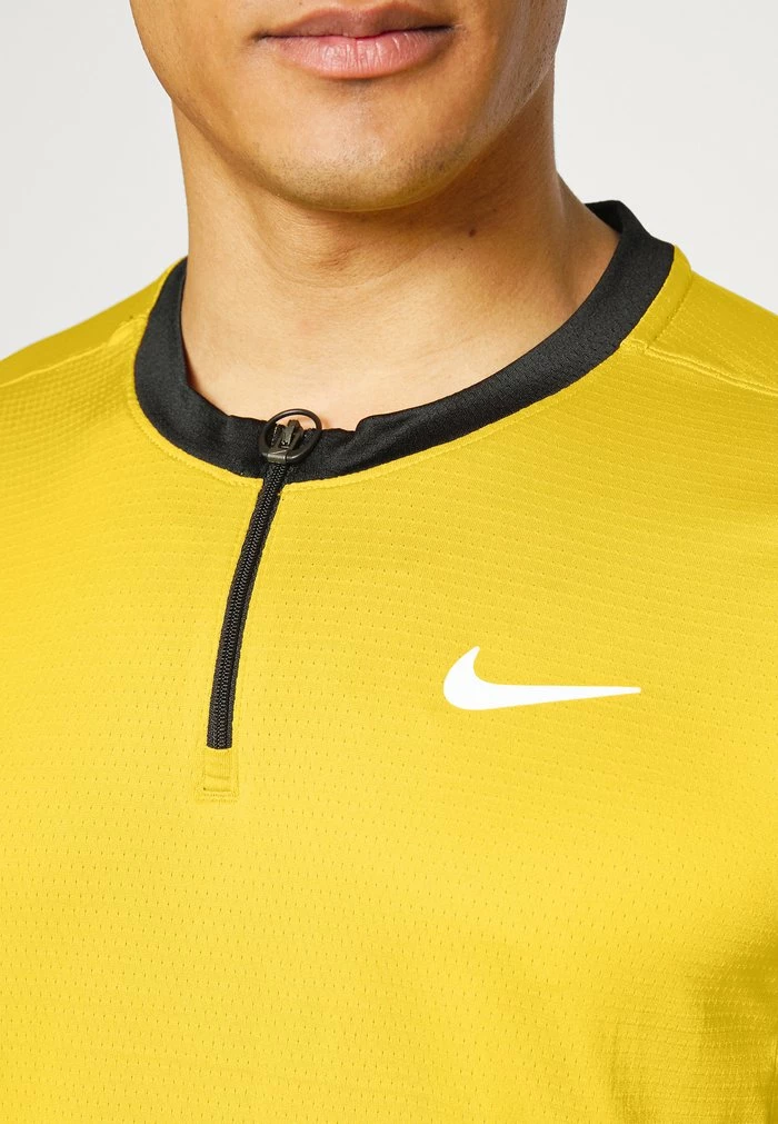 Nike Performance ADVANTAGE - Sports T-shirt - Yellow Ochre/black/white 6 Nike Performance ADVANTAGE - Sports T-shirt - Yellow Ochre/black/white - Image 6
