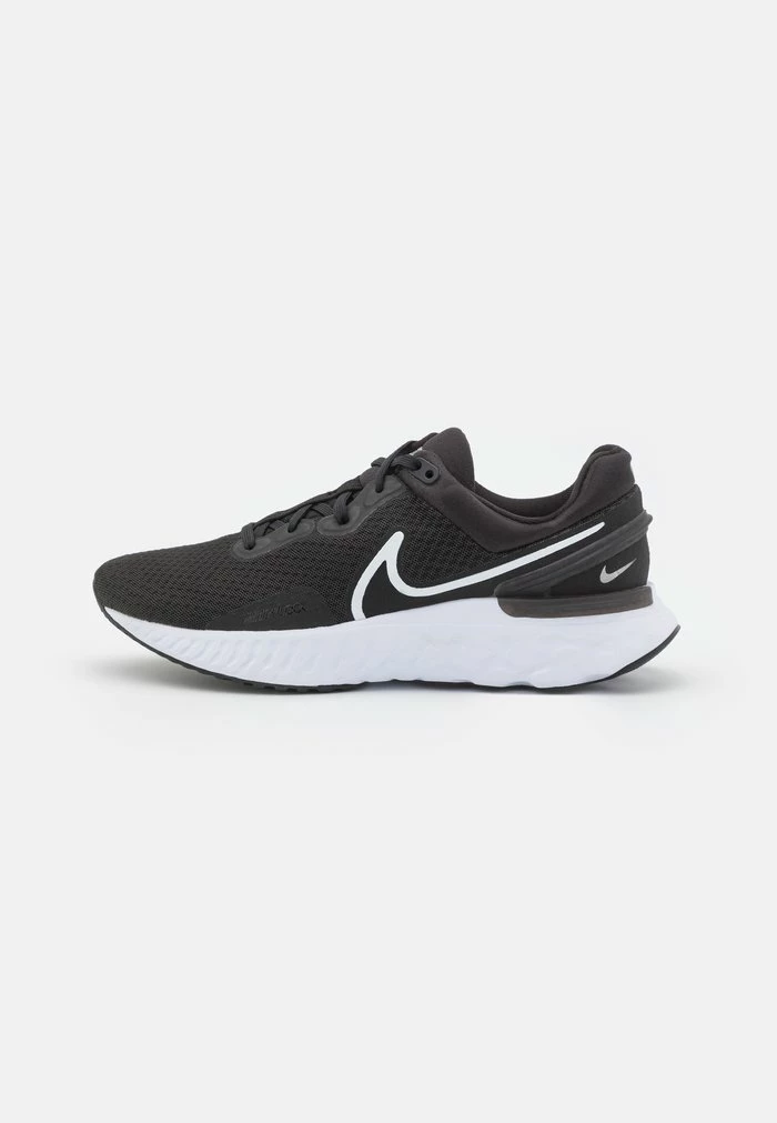 Nike Performance REACT MILER 3 - Neutral Running Shoes - Black/white/anthracite 1 Nike Performance REACT MILER 3 - Neutral Running Shoes - Black/white/anthracite