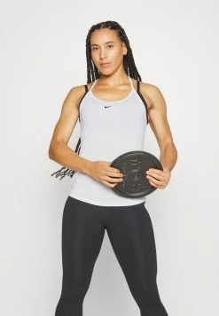 Nike Performance ONE TANK - Top - White/black -Nike Performance store 28c3fdb514494519b3244e868be233cf