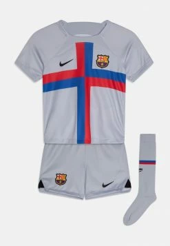 Nike Performance FC BARCELONA LK NK DF KIT THIRD SET UNISEX - Club Wear - Sky Grey/black