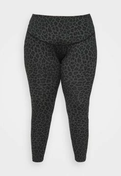Nike Performance ONE PLUS - Leggings - Dark Smoke Grey/white -Nike Performance store 2916d787b2e24d0aa8b263eeb022fd22