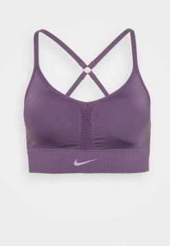 Nike Performance INDY SEAMLESS BRA - Light Support Sports Bra - Amethyst Smoke/white -Nike Performance store 299833f991724598a0dafc43f2db338e