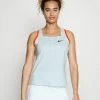 Nike Performance SLAM TANK - Top - Glacier Blue/light Arctic Pink/black