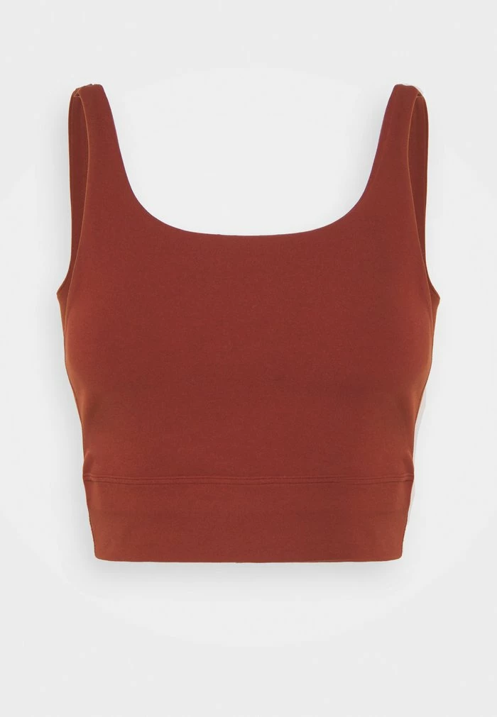 Nike Performance THE YOGA LUXE CROP TANK - Top - Oxen Brown/iron Grey 4 Nike Performance THE YOGA LUXE CROP TANK - Top - Oxen Brown/iron Grey - Image 4