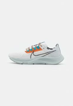 Nike Performance AIR ZOOM PEGASUS 38 - Neutral Running Shoes - Summit White/multicolor/photon Dust/cyber Teal/total Orange/velvet Brown